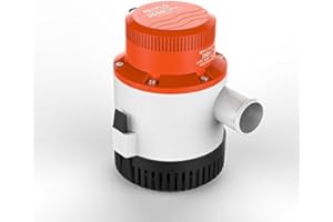 LIGHTEU®, DC 12V 3500GPH Non-Automatic Bilge Pump Submersible Water Pump for Marine Boats Yacht Caravan Outdoor Garden SFBP1-G3500-01