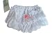 Baby Girls Frilly Pants Frill Back Knickers Nappy Cover Knickers Christenings and Weddings Sizes 0-18 Months (Large 12-18 Months)