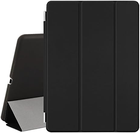 Besdata Magnetic Smart Cover Stand + Hard Back Case for Apple iPad Air 2 (2014 Version) + Screen Protector + Stylus + Cleaning Cloth - Protects the Device - Black - PT9800