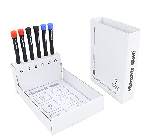 7 Stück Arbeitsstation: Schraubendreher Werkzeug Set mit Magnetmatte für MacBook Pro Retina und Luftmodelle Reparatur