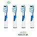 Produktbild Sohv® Aufsteckbürsten. Oral B Sonic (SR18-4) Ersatz. Voll Kompatibel zu den folgenden elektrischen Zahnbürstenmodellen von Oral-B: Sonic Complete, Vitality Sonic und Sonic Complete Center,4 stk (1x4)
