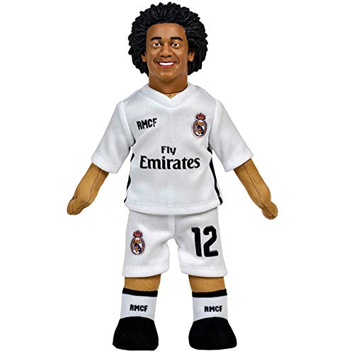 Figuras del Real Madrid de bolsillo y peluches Producto Oficial Real Madrid CF Muñeco Real Madrid CF 2018-2019 Peluche - 25cm - Marcelo 12