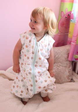 Schlummersack Sommer Babyschlafsack mit Füssen 0.5 Tog – Eulen – erhältlich in 4 verschiedenen Grössen - 4