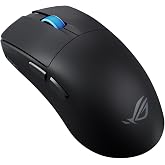 ماوس ألعاب الرياضات الإلكترونية اللاسلكي ASUS ROG HARPE II، 48 جرام خفيف الوزن، تصميم متماثل، مستشعر بصري AIMPOINT PRO 42K، ANAH بصري