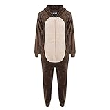 Kinder Mädchen Jungen Weich Flauschig Animal Affe Gorilla Leopard Schädel Camofulage Wolf Onesie Kostüm - Jungen, Affe, 9-10 Years - 