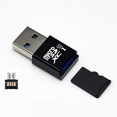 EX1 Mini Kartenleser USB 3,0 zu Micro SD SDXC TF Karte mit Micro USB OTG Adapter - 6