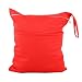 NovoGifts 2PCS/Pack Large Baby Travel Wet and Dry Cloth Diaper Organizer Bag Waterproof Washable Reusable 14x11.5"