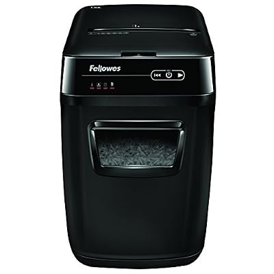 Fellowes AutoMax 130C Destructeur de Documents Automatique 130 Feuilles Coupe Croisée - Technologies SilentShred et Auto Reverse