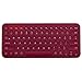 Produktbild Lardoo Drahtlose Bluetooth-Tastatur Drahtlose Mehrgerätetastatur für Mac OS Windows Auch für IOS Android Universal,Red