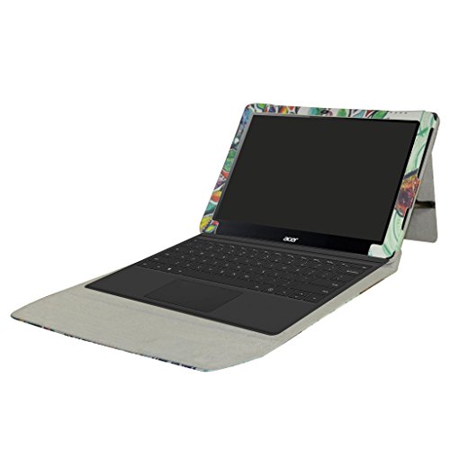 Acer Switch Alpha 12 Hülle,Mama Mouth 2-in-1 Abnehmbare PU-lederne Case hülle mit Standfunktion für 12″ Acer Aspire Switch Alpha 12 Windows 10 Tablet,Love Tree - 3