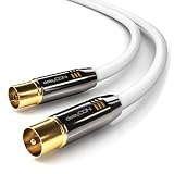 Para conectar con televisor como conexión de casa o cable // optimizado para la mejor calidad de imagen y tono // Emisor de gran precisión de imagen HD-TV // bien adaptador , muy conductivo , con conectores dorados de TV de metal // 4K / UltraHD / 1080p / FullHD / HDTV
