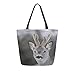 Produktbild Winter Landschaft Deer Portrait Tragbare Große Doppelseitige Casual Leinwand Tragetaschen Handtasche Schulter Wiederverwendbare Einkaufstaschen Reisetasche Frauen Männer Lebensmittelgeschäft Reise