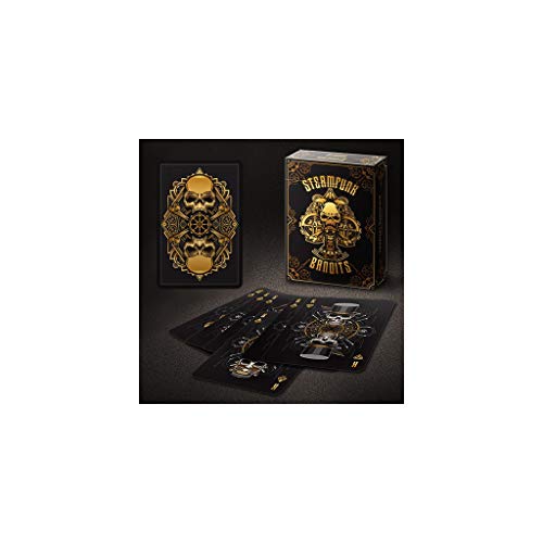 US Playing Card Co. - Baraja bicycle steampunk bandits negro edición limitada