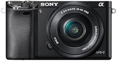Sony Alpha 6000L Fotocamera Digitale Compatta con Obiettivo Intercambiabile, Sensore APS-C CMOS Exmor HD da 24,3 Megapixel, Obiettivo 16-50mm incluso, Nero