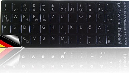 Tastatur Aufkleber Tastaturaufkleber Deutsch für Notebook / Laptop