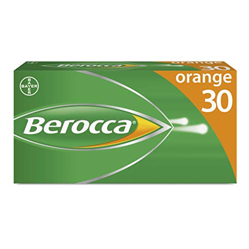 30 Pastillas efervescentes de Berocca, multivitamínicas, 181 g