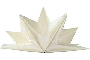 Dart - 12 SERVIETTES PAPIER PRÉ-PLIÉES 40X60CM BLANC