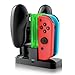 Produktbild Hycarus Nintendo Switch Ladegerät, Nintendo Switch Joy Con Ladegerät und multifunktionaler Portable Bunter Ladestation Dock für Nintendo Switch Pro Controller, Ladegerät für Nintendo Switch Zubehör