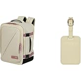 American Tourister Take2Cabin Cabin Bag 30 x 20 x 40 cm Sand/Mauve with Luggage Tags, Beige (Coconut Sand)