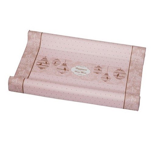 Papaya Vintage Leaf Soft Changing Mat, Rose Blossom