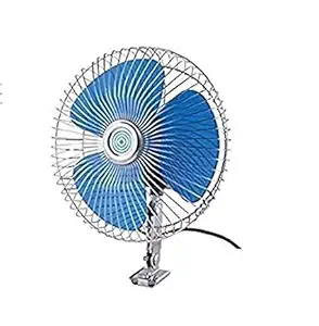 Boosty 12V DC Power Automotive Fan for Car/Jeep/Trucks/Bus/Office Airplanes/Boats/SUV and Recreational Vehicle (6-inch, Multicolor) (Steel)