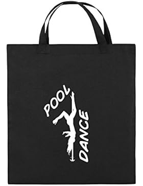 Comedy Bags - POOL DANCE - FIGUR - Jutebeutel bedruckt, Baumwolltasche zwei kurze Henkel aus 100 % Baumwolle in...