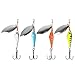 Produktbild Dr. Fish Spinner, Köder, Metall-Löffel, 14 g, Bleikopf, lange Köder aus Metall, Crappie Jigs für Forellen, Barsch, Lachs, 4 Stück, ultra-leicht