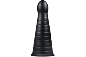 BUTTR Buttplug Devil Dog (Ø 9,90 cm) Big Anal Plug con un eje Acanalado Cónico - Especialmente Diseñado para Maestros de Juego Anal, Enorme, Acanalado, Estrecho Redondeado