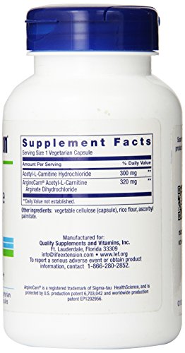 Life Extension Acetyl L Carnitine Arginate 100 Vegetarian Capsules |  Desertcart Mauritius