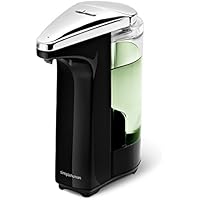 Simplehuman ST1019 - Dosificador con sensor compacto, 237 ml, incluye muestra de jabón gratis, color negro