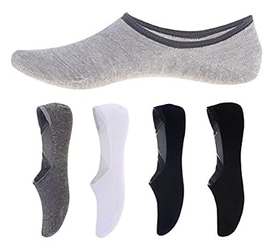 Panegy – 5 paires de Chaussettes Invisible de sport – Socquettes Homme – Chaussettes Basses Homme en Coton FR 39-43– souple et respiration – Uni - 03