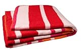 Jollein 514-511-64735 Decke, 75 x 100 cm, gestreift fuchsia/rot/orange