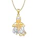 Meenaz Hanuman Bajrangi God Gold Plated Pendant & Locket Cz In American Diamond For Men & Women Girls GP202 RS.199.00