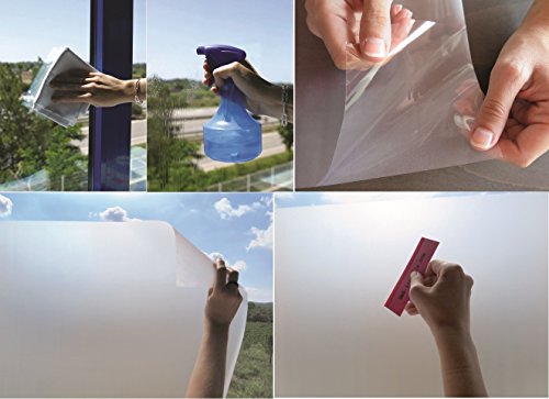 Fensterfolie Wellen bunt – statische Dekorfolie LINEA FIX – Meterware – Glasdekorfolie Buntglas Fensterdeko Sichtschutz - 4