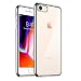 Produktbild iPhone 7 Fall, iPhone 8 Fall KGD [Vergoldung Rahmen Bumper] [Crystal Clear Soft TPU] Cover Schutzhülle für Apple iPhone 7/8