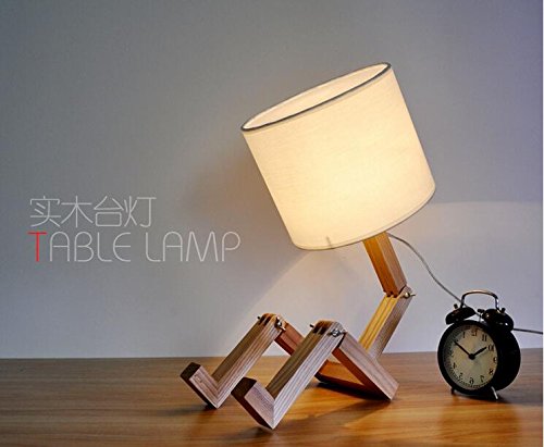 Preisvergleich Produktbild faltbar Schreibtischlampe &Retro Tischlampe& Arbeitsleuchte Tischleuchte&LED Schreibtischlampe&Holz Tischleuchten&Lampenschirme für Tischlampen&Stativ-Tischleuchte Massivholz, klappbar Schreibtischlampe