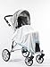 SwaddleDesigns Stroller Blanket, Pastel Puff Circles (Pastel Blue)