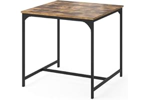 Vicco Tavolo da pranzo Fyrk, Rovere rustico/Nero, 80 x 80 cm