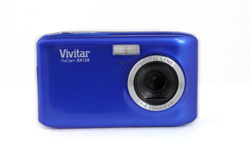 Vivitar Kompakte Digitalkamera, VXX128, 20MP, 2.7-Zoll-Bildschirm, 4-fach Digitalzoom (Blau) Vivitar Kompakte Digitalkamera, VXX128, 20MP, 2.7-Zoll-Bildschirm, 4-fach Digitalzoom (Blau) Bilder