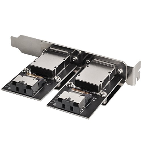 SilverStone SST-SA022 - Mini SAS Adpater Dual Intern Mini SAS 26pin SFF8087 zu Extern 36pin SFF8088