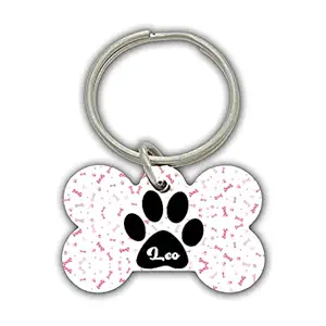 AWANI TRENDS Leo Pets Name/Identity Tag Bone Shape Tag for Dogs and Cats , Dog ID tag -ATPET0049
