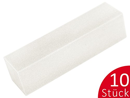 10 x PROFI BUFFER weiß SPAR-PACK SET - Nageldesign Nail-Buffer Buffer-Set für Gelnägel - BESTSELLER