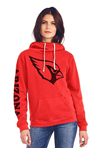 Preisvergleich Produktbild Arizona Cardinals Women's Cowl Neck Hooded Sweatshirt Large