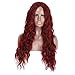 Produktbild Perücken Langes Lockiges Haar Perücke Charmante Dame Blonde Welle Frau Masquerade Hochwertige Glamouröse Perücke Kleidung Rolle Party Täglichen Gebrauch Harajuku Rolle Rotes Haar,Red,30Inch