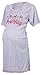 Happy Mama Women's Maternity Hospital Gown Nightie for Labour & Birth. 193p (Pink, UK 14)