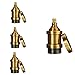 Produktbild KINGSO 3x Lampenfassung e27 Vintage sockel Edison Lampensockel retro Kupfer ohne Kabel Fassung metall Halter nostalgie idea für Hängeleuchte und Deckenleuchte Messing glänzende