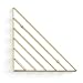 Produktbild Umbra Strum Wand Zeitschriftenhalter im Geometrischen Design – Modernes Wandboard für Bücher, Magazine, Zeitungen und Mehr – Anbringung in 3 unterschiedlichen Ausrichtungen Möglich, Metall/Messing
