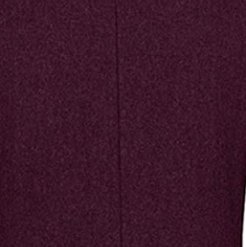 Oasics Herren Mantel mit festem Mantel Gothic Stehkragen Wolljacke Partyjacke Größe M-22XL