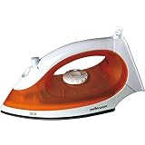 Mellerware SI01 1200-Watt Non-Stick Steam Iron (White/Orange)