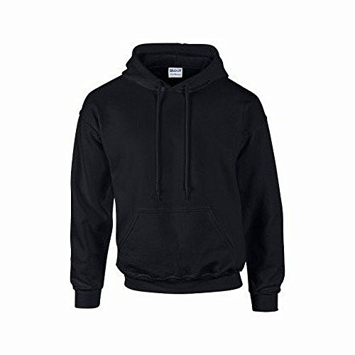 Gildan Heavyweight DryBlend Unisex Kapuzenpullover / Hoodie / Kapuzensweater XL,Schwarz